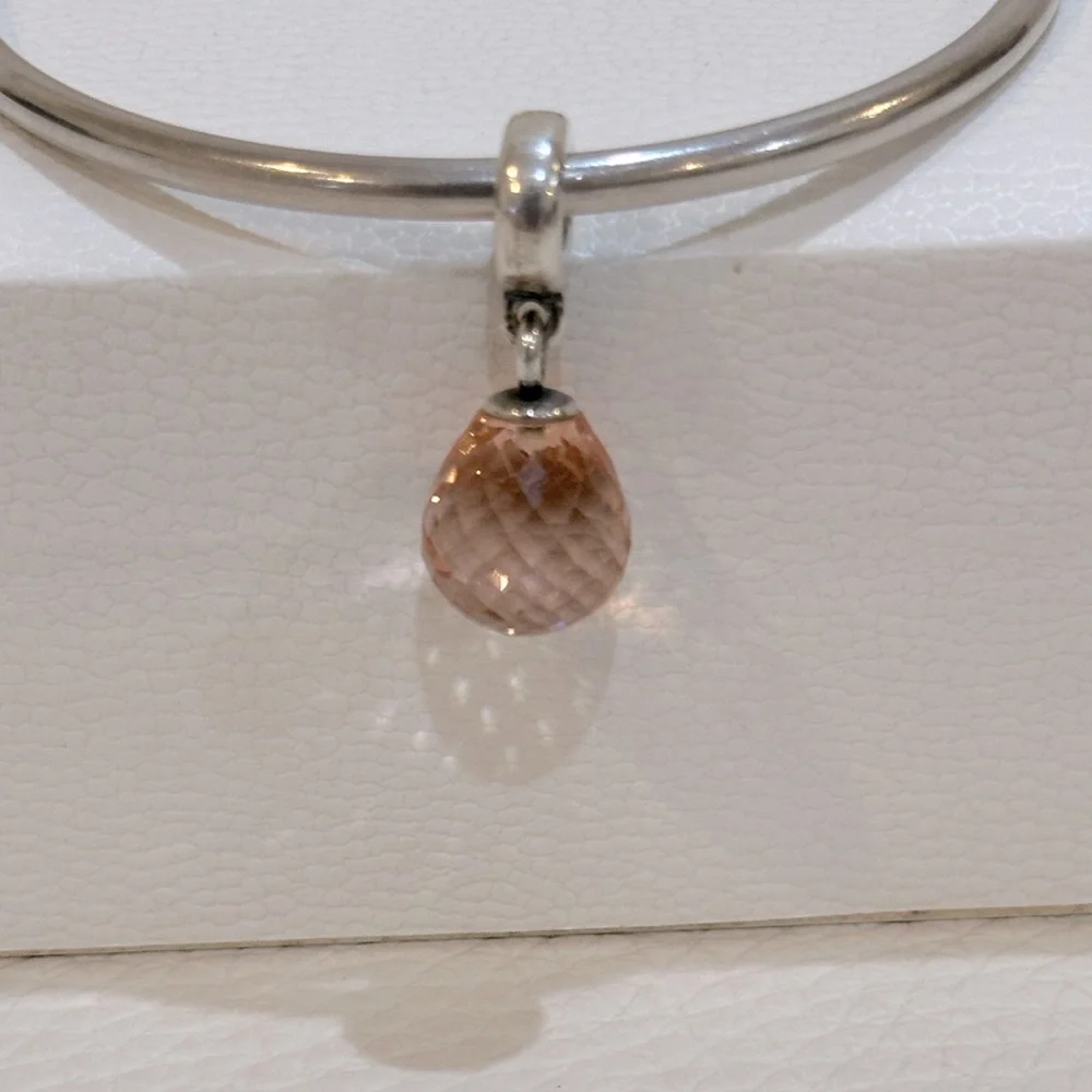 Brans New Pandora Pink Murano Fascinating Beauty Dangle Charm - Picture 1 of 4